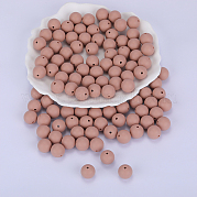 Круглые силиконовые фокусные бусины SI-JX0046A-111
