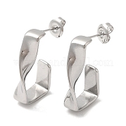 Серьги-гвоздики из нержавеющей стали 304 EJEW-Z022-30P
