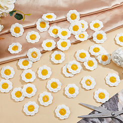 60 Stück Blumen-Polyester-Ornament-Zubehör&nbsp;DIY-HS0002-29