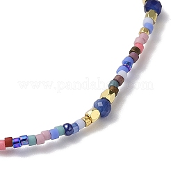 Armbänder aus geflochtenen Perlen aus Miyuki-Samen und natürlichem Kyanit&nbsp;BJEW-C061-05