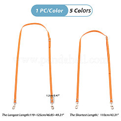 5 Stück verstellbare Taschengriffe aus PU-Leder in 5 Farben&nbsp;DIY-PH0013-91