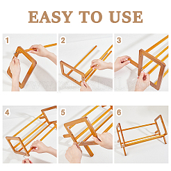 Supports de rangement de livres en bois&nbsp;AJEW-WH0270-716
