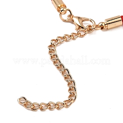 12 pz 12 colori braccialetti in poliestere&nbsp;BJEW-P340-13D-G