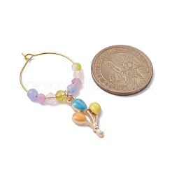 Pietra preziosa charms in vetro di vino&nbsp;AJEW-JO00208