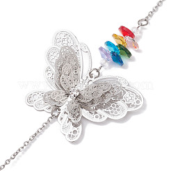 Ornamenti pendenti cavi in ottone&nbsp;HJEW-JM01929-01