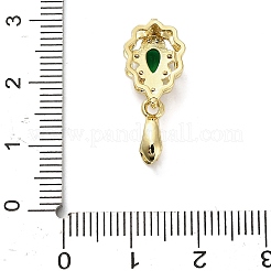 Messing-Mikro pflastern Zirkonia Prise bails&nbsp;KK-L229-027G