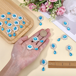 Cabujones de rhinestone de aleación 16pcs&nbsp;ALRI-FG0001-05C