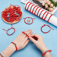 6 braccialetto in cordoncino di poliestere cerato&nbsp;BJEW-WA00002