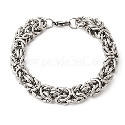 201 Edelstahl-Armbänder im byzantinischen Stil für Damen und Herren&nbsp;STAS-T077-18P