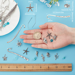 Kit fai da te per realizzare maschere in metallo a tema oceano&nbsp;DIY-SC0018-13
