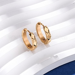 Pendientes de aro de acero inoxidable 304&nbsp;EJEW-D331-10G