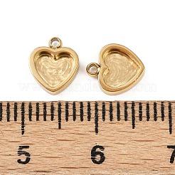 Pendentifs cabochons en acier inoxydable 304&nbsp;STAS-A194-05G-G