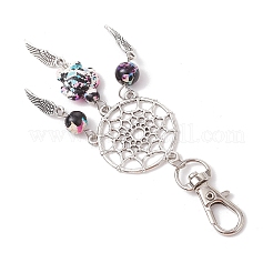 10 pz 5 stili rete intrecciata/ragnatela con decorazioni pendenti in lega a forma di ala&nbsp;HJEW-JM02975-02