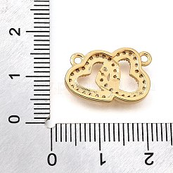 Pendentifs en laiton zircon cubique transparent&nbsp;KK-U065-14G