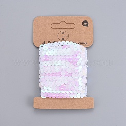 Kunststoff paillette / pailletten kettenrollen&nbsp;LS-PVC-WH0005-01J