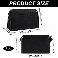 Insert organisateur de sac à main en feutre rectangle&nbsp;DIY-CO0001-11B-02