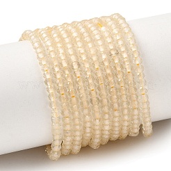 Brins de perles de quartz citron naturel chauffées&nbsp;GG-CBA4808-A01-01