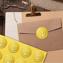 34 Blatt selbstklebende Aufkleber mit Goldfolienprägung&nbsp;DIY-WH0509-064