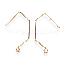 Ganci di orecchini in ottone&nbsp;KK-N231-45-NF