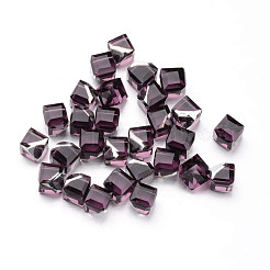 Cabochons di vetro cubo sfaccettato&nbsp;GGLA-L007C-25