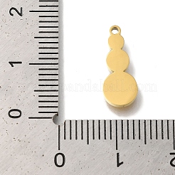 Breloques de polissage manuel en acier inoxydable 304 avec placage ionique (IP)&nbsp;STAS-M059-04G-02