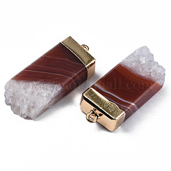 Pendentifs d'agate naturelle&nbsp;G-Q998-039D