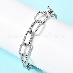 Messing-Kabelkettenarmbänder für Frauen&nbsp;BJEW-H639-07P