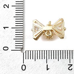 Pendentifs avec zircon cubiques à micro-pavés en laiton&nbsp;KK-U061-22G