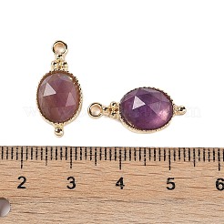 Natürliche Amethyst facettierte Anhänger&nbsp;KK-L218-003G-02