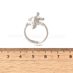 Anelli regolabili in ottone per le donne&nbsp;RJEW-B114-02P
