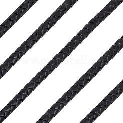 5 m geflochtenes rundes Schmuckband aus PU-Leder&nbsp;OCOR-GF0004-96B-01