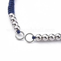 Fabrication de bracelet en fil de nylon réglable&nbsp;AJEW-JB00513-02