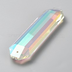 Grandi pendenti in vetro trasparente sfaccettato&nbsp;GLAA-WH0038-39A