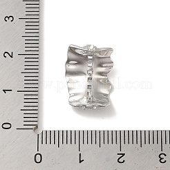 Ohrstecker aus Messing mit Mikropflaster und Zirkonia&nbsp;LS-KK-K371-25P