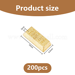 200 Stück Zinklegierungs-Imitationsgoldsteine&nbsp;DJEW-DC0001-22