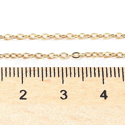 Ionenplattierung (IP) 304 Edelstahl-Kabelkettenhalsketten&nbsp;NJEW-M124-01G