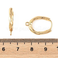 Componentes para pendientes de aro de latón Shegrace&nbsp;XGRQ79852-934G
