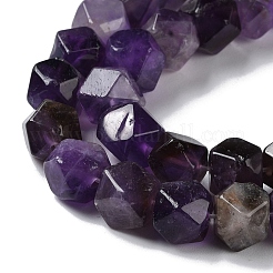 Natürliche runde Perlenstränge im Sternschliff aus Amethyst&nbsp;G-M418-C01-01
