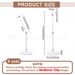 Supporti per espositori per action figure assemblati in plastica&nbsp;ODIS-WH0038-144A