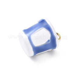 Pendentifs en acier inoxydable 304 émaillés&nbsp;STAS-A131-02B-G