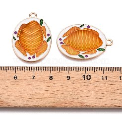 Emaille-Anhänger aus Legierung mit Thanksgiving-Motiv&nbsp;ENAM-T020-52F-01