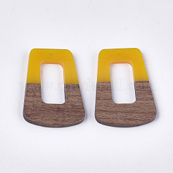Pendentifs en bois de résine et de noyer&nbsp;RESI-S358-84E