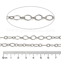 Chaînes à maillons ovales texturées en acier inoxydable 304&nbsp;CHS-A016-03P-A