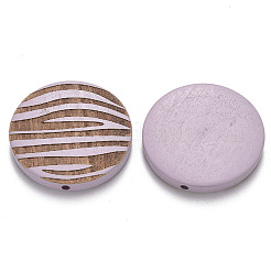 Perles de bois naturel peintes&nbsp;WOOD-N006-06B