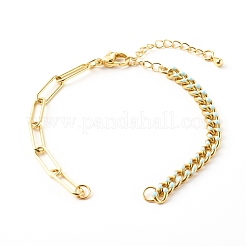 Herstellung von Messing-Emaille-Kettenarmband&nbsp;AJEW-JB00962