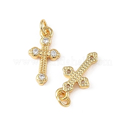 Ciondoli Shegrace in ottone con micro pavé di zirconi cubici trasparenti&nbsp;XGRQ2O081-451G