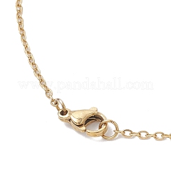 Collane con catena in acciaio inossidabile 304&nbsp;NJEW-MZ00130-01