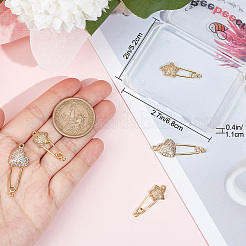 6 Stück 2 Stile Messing Micro Pave Zirkonia Verbinder Charms&nbsp;KK-BBC0005-56