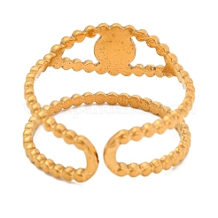 Natürliche Lapislazuli Fingerringe&nbsp;RJEW-Q822-27G-01