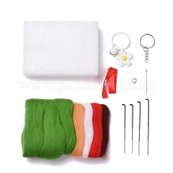 Kit de porte-clés à feutrer à l'aiguille sur le thème de noël avec instructions&nbsp;DIY-F111-01